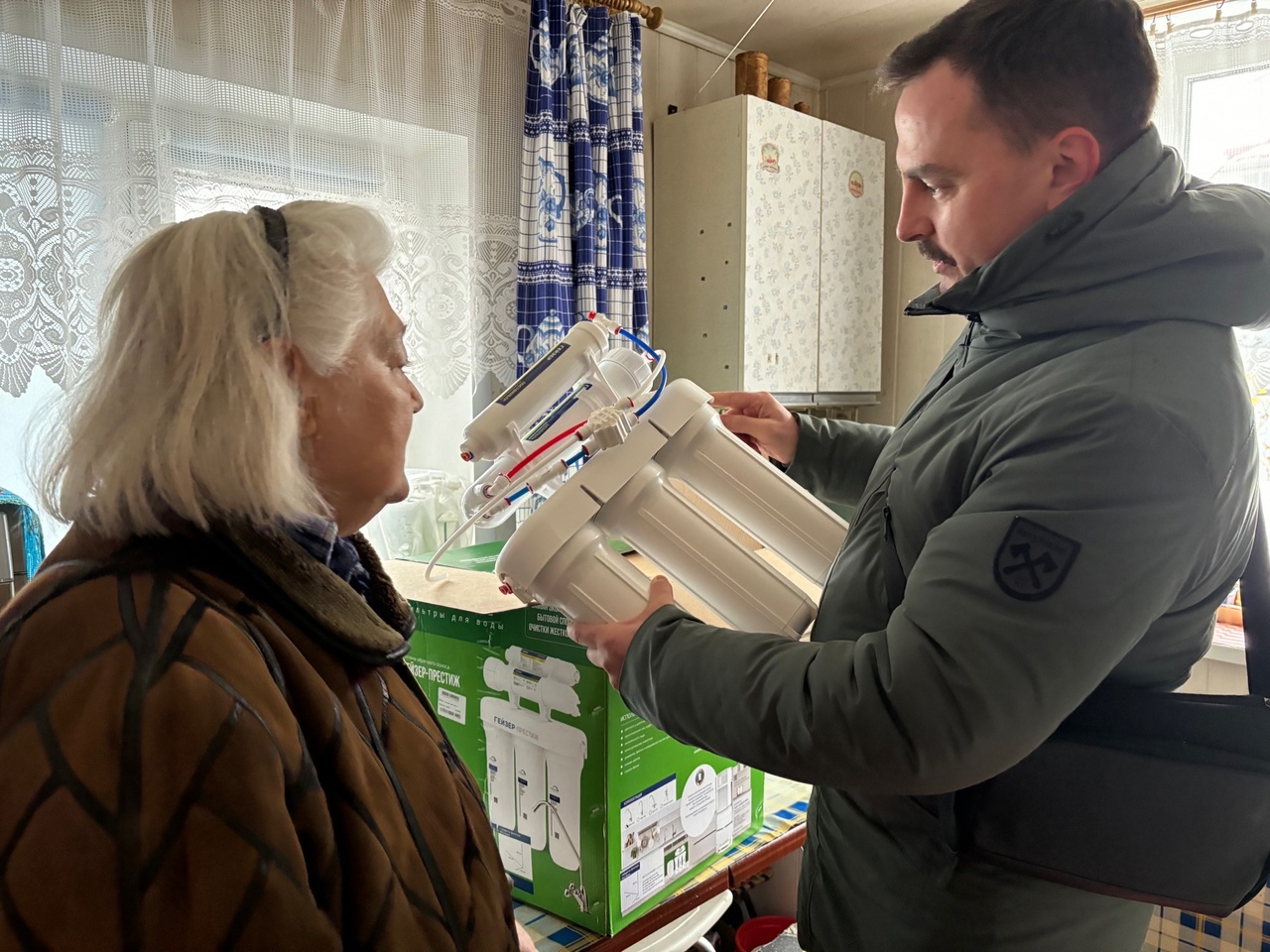 Калужские «ЗЕЛЁНЫЕ» установили вдове ВОВ систему очистки воды