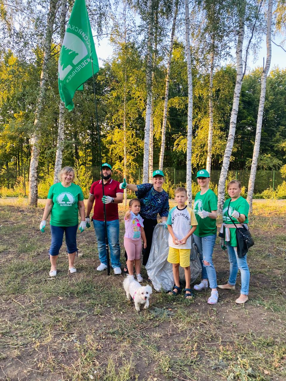 Липецкие «ЗЕЛЁНЫЕ» помогли обустроить площадку кинологического клуба