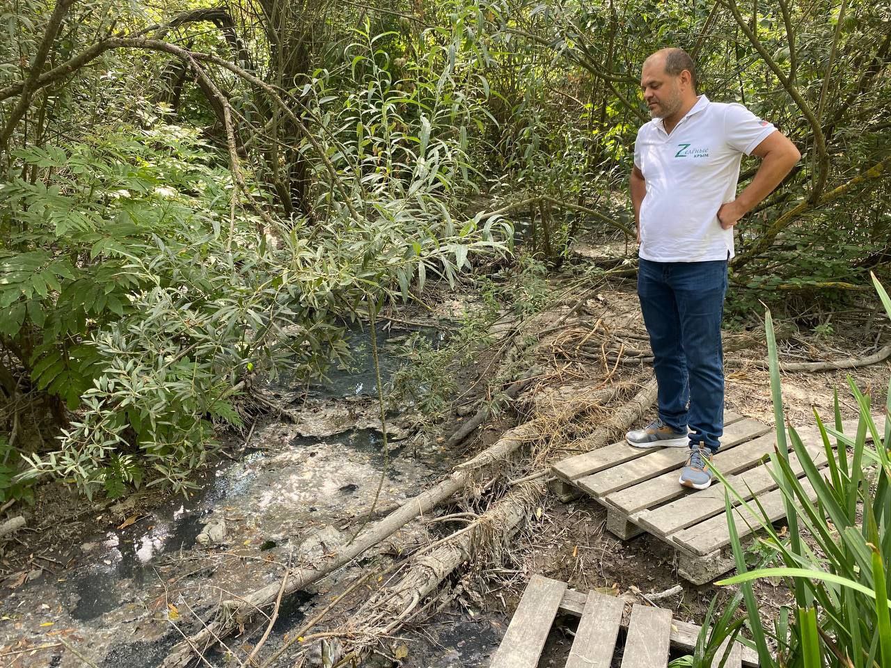 «ЗЕЛЁНЫЕ» говорят о необходимости очистки притока реки Славянка в Крыму