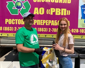 Ростовские «Зелёные» приняли участие в акции по раздельному сбору отходов